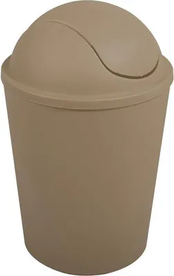 Obrázok produktu pre MSV kozmetický odpadkový kôš Odpadkový kôš s výklopným vrchom 5,5 litra plastový Taupe
