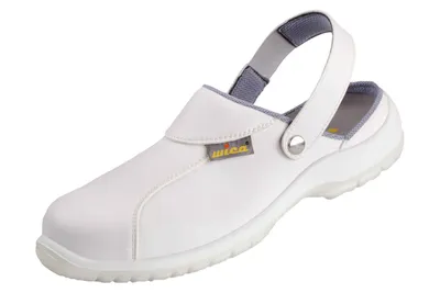 Produktbild von Wica SB *PIZZO* CLOGS Arbeitsschuhe in Übergrößen Weiß 34631 große Unisexschuhe, Größe:45