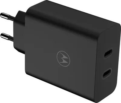 Produktbild von Motorola TurboPower 125W Duo Charger, Drinnen, AC, 2 m, Schwarz