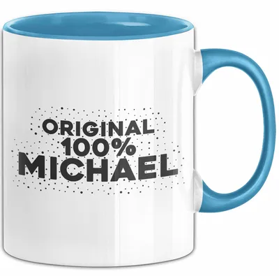 Produktbild von Michael Tasse Original 100% Michael Geschenk (Blau)