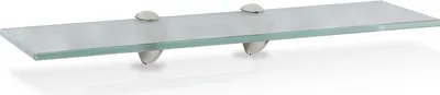 Immagine prodotto di Jopassy mensola in vetro 60x10x0,8 cm con supporto Mensola in vetro Mensola da parete Mensola da bagno Mensola da appendere Mensola in vetro smerigliato