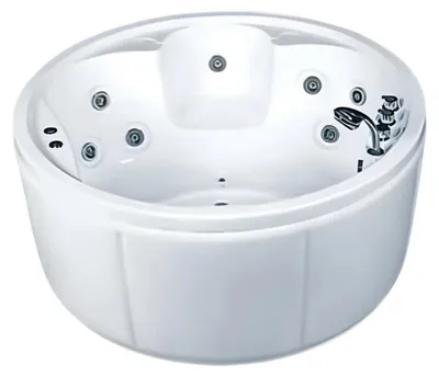 Obrázek produktu pro Whirlwanne Whirlpool Blubberbad Hydromassagewanne Spa-Bad Sprudelbad 150x150 cm