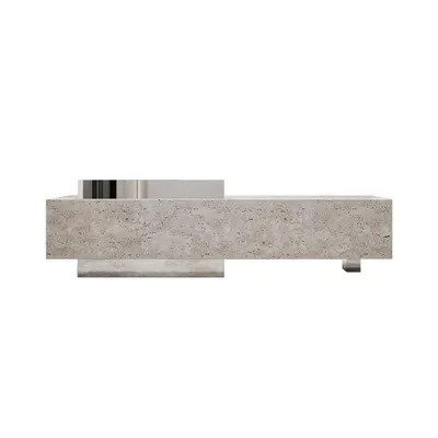 Produktbild von Theke, kommerzieller Empfangstresen, Metallstruktur, graue Steinoptik-Oberfläche, geeignet für Café, Geschäft, Empfang, 180×60 cm 【DLSA180】