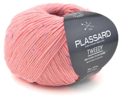 Imagen del producto de Hilo para tejer tipo "tweedy", color coral, 175 metros