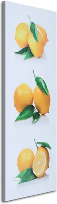 Produktbild von Leinwandbild gelbe zitronen 30x90 cm Feeby gelb wandbild bereit zum aufhängen