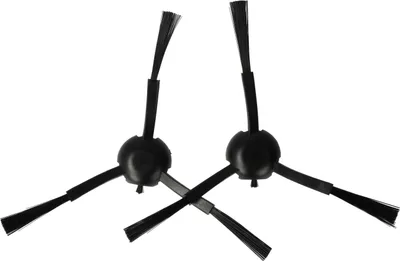 Produktbild von vhbw 2x Seitenbürste kompatibel mit Xiaomi S20+, S20 Saugroboter - Reinigungsbürsten Set, schwarz