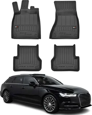 Obrázok produktu pre 2010-2018 Audi A6 Avant kombi sedan podlahové rohože TPE čierne 4 ks
