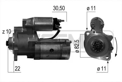 Obrázek produktu pro ERA 220514A Startér 2kW 12V