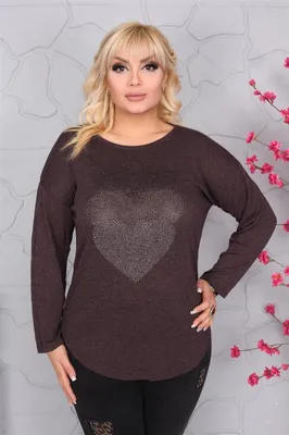 Produktbild von Damen Longshirt Langarm mit Muster Nieten; Muster3/S/M
