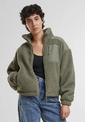 Produktbild von Urban Classics Fleecejacke für Damen Distter olive M