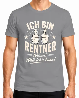 Imagen del producto de Soy jubilado. ¿Por qué? Porque puedo. Camiseta para hombre, color gris, talla XL. (Texto sarcástico)
