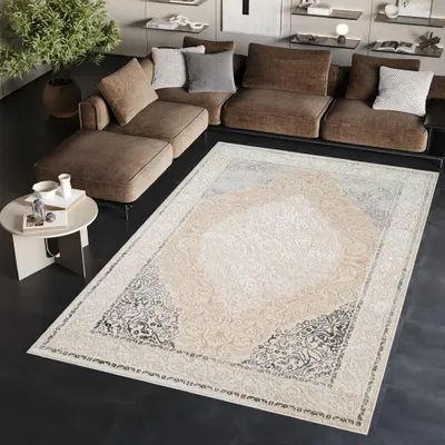 Immagine prodotto di Tappeto Tapiso ARES classic grigio beige soggiorno OEKO-TEX 300 x 400 cm