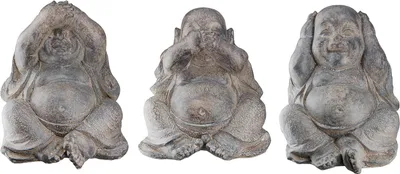 Immagine prodotto di Gilde Figur, Buddha, "Pandara", Kunstharz, braun, ,, L. 20,5 cm, B. 20,5 cm, H. 22 cm 3 Stück wie abgebildet 52958