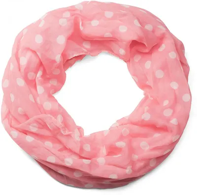 Produktbild von styleBREAKER Damen Punkte Muster Loop Schlauchschal, seidig leicht, Polka Dots, Tuch 01016111