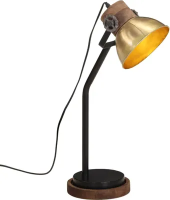 Zdjęcie produktu dla Lampa Stołowa, 25 W, Antyczny Mosiądz, 18X18X60 Cm, E27