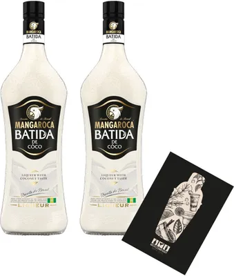Produktbild von Mangaroca Batida de Coco 2x 0,7L (16% vol) 2er Set Kokosnuss Likör - [Enthält Sulfite]
