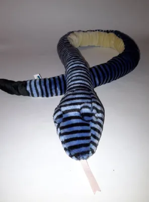 Produktbild von Plüschtier Schlange 135cm, blau, Kuscheltiere Stofftiere Schlangen Reptil Klapperschlange