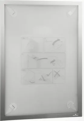 Produktbild von Informationsrahmen Duraframe Wallpaper A3 silber Packung mit 6 Stück