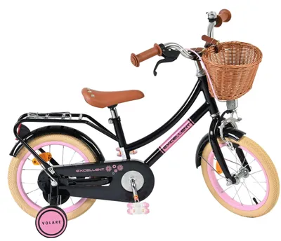 Produktbild von Volare Excellent Kinderfahrrad - Mädchen - 14 Zoll - Schwarz