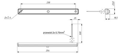 Obrázek produktu pro HORPOL LWD3106 LED interiérová lampa do auta s vypínačem, 270 lm