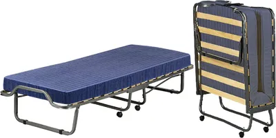 Image de Peccioli - Lit Pliable, bleu, Matelas Inclus  Italy