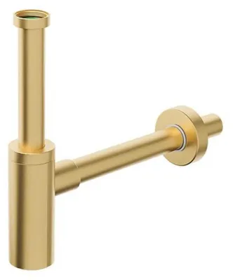 Produktbild von INOXMATER Waschtisch-Siphon 5/4", Ablauf 32mm, Edelstahl/Gold matt