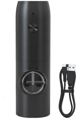 Produktbild von Elektrische Kräuterpresse - Automatische Pfeffermühle, einstellbarer Mahlgang - Ladegerät für die Küche