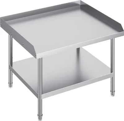 Produktbild von Edelstahl Arbeitstisch - Zubereitungstisch für Restaurant - 762x914x660mm - professioneller Küchenarbeitsplatz - robust und hygienisch