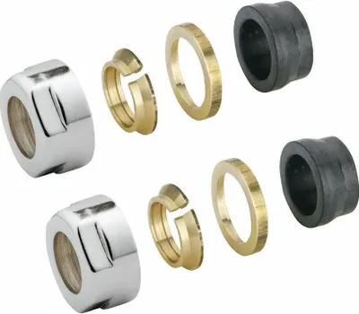 Produktbild von Sapho Messing-Klemmverschraubung 15mm, Chrom