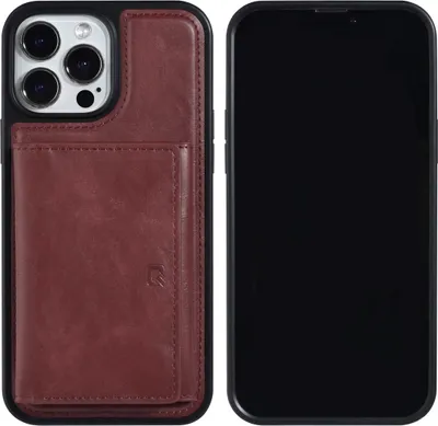 Produktbild von UNIQ Accessory iPhone 13 Pro Max Hardcase Backcover - Whiteh removable card holder - Red