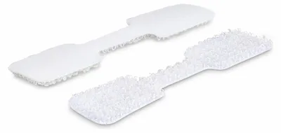 Produktbild von StarTech.com 9 cm Kabelschilder, 100 Stück, Weiß, Klettverschluss mit Beschriftungsfeld, Klettband Kabelbinder/Kabeletiketten für Kabelmarkierung, Kabelbeschriftung, Kabelmarkierungen, Universal, Weiß