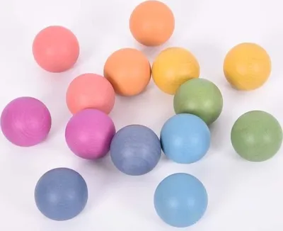 Obrázok produktu pre TickiT 73991 Holzkugeln Regenbogen 14 Stück