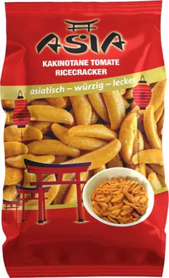 Productafbeelding van XOX Reiscracker Kakinotane Tomaten, Aziatische snack, 150g
