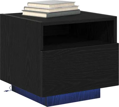 Immagine prodotto di vidaXL Comodino 2 pezzi look rovere nero 40 x 39 x 37 cm