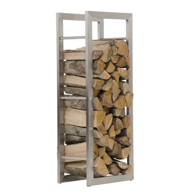 Produktbild von Kaminholzständer Keri 25x60x100 - edelstahl