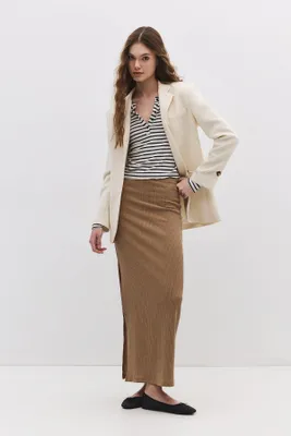 Produktbild von Maxilanger, taillierter Rock, Beige, XS