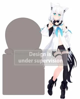 Productafbeelding van Hololive Production, Hikkake PVC-beeldje, Shirakami Fubuki, 10 cm