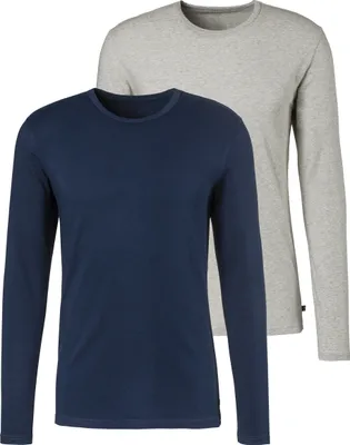 Produktbild von H.I.S. Langarmshirt marine, grau-meliert Größe L