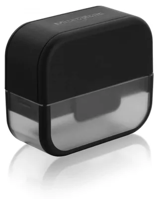 Knoblauchschneider, Edelstahl, 10,4 x 10,2 x 4,8 cm, Schwarz