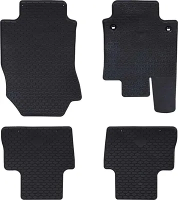 Produktbild von Autofußmatte 4 pcs Schwarz Gummi