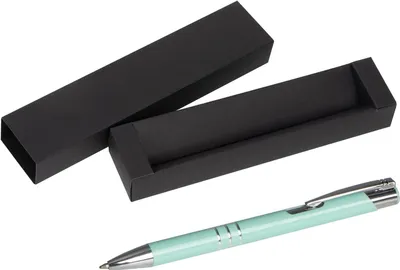 Produktbild von Kugelschreiber aus Metall / mit Pappetui / Farbe: pastell mint