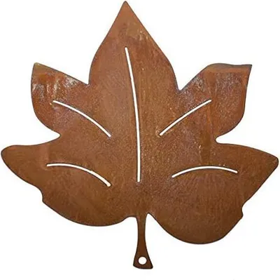 Produktbild von Rostikal Herbst Vintage Deko Blatt 15 cm Edelrost Gartendeko Ahornblatt
