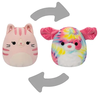 Produktbild von Squishmallows Flip-a-Mallows Laura & Shena Plüschtier 13cm
