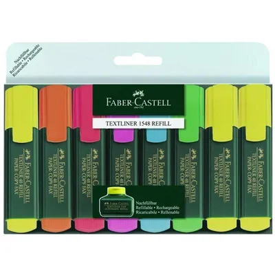 Produktbild von FABER-CASTELL Textmarker TL 48 8er Etui