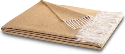 Produktbild von Biederlack Plaid Farbe Camel Größe 130x170 cm