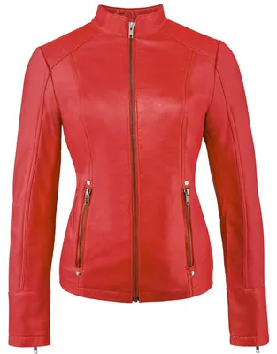 Productafbeelding van URBAN LEATHER Dames Ur-240 modieuze leren jas, kleur rood, maat XXL (EU)