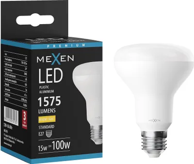 Obrázok produktu pre Mexen Nova LED žiarovka E27, R80, 15 W, teplá - 3000 K, 1575 lm - L105-E27-1530-01