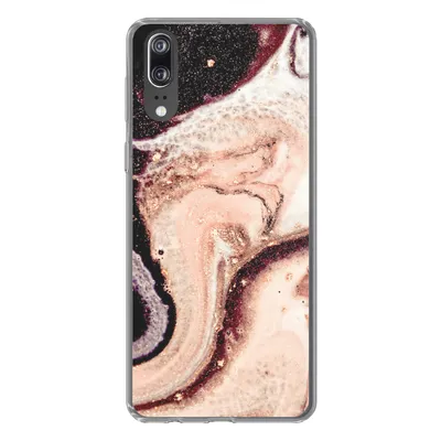 Produktbild von MuchoWow® Handyhülle Schutzhülle Hülle für Huawei P20 Marmor - Mineralien - Naturstein Silikon Softcase Handy Hülle - Hardcover