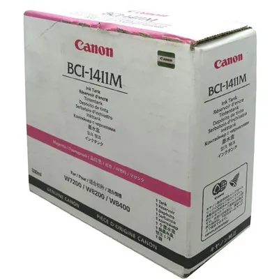 Obrázok produktu pre Canon BCI-1411M Magenta Ink Cartridge Tank for W7200/W8400D, Purpurová, Atrament na pigmentovej báze, 1 kusov