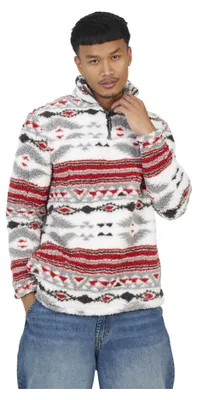 Immagine prodotto di Brave Soul - Felpa da uomo "Hebden", con zip corta, in pile WH398 (L) (multicolore)